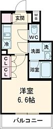 セジョリ中野富士見町 1階1Kの間取り