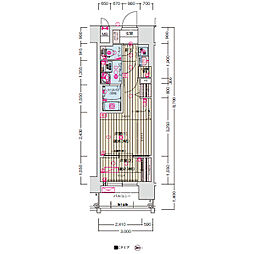 ソルテラス京都西院　ＳＴＡＴＩＯＮ　ＳＩＤＥ 3階2Kの間取り