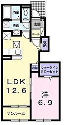 間取図画像 1LDK