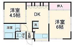 間取図画像 2DK