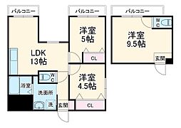 グレース肥後橋 6階/601