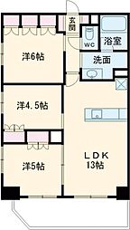 アーバンパーク立石 12階3LDKの間取り