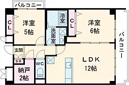 ボヌール東池袋 1階1SLDKの間取り