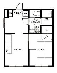 ソフィア西久保 101 1階1SDKの間取り