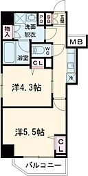ティモーネグランデ田端 2Kの間取図画像