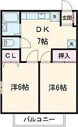 間取図画像 2DK