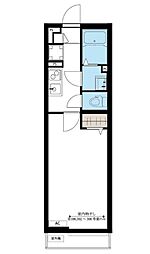 リブリ・和平 1階1Kの間取り