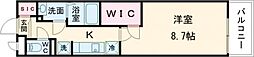 リブリ・Grande VII 3階1Kの間取り