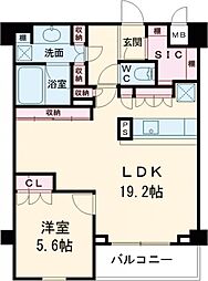 エルデンシア阿佐ヶ谷プラチナム 202 2階1LDKの間取り