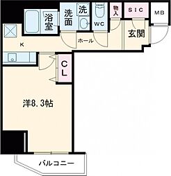 ガリシア大塚Ｓｏｕｔｈ 101 1階1Kの間取り