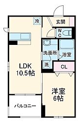 間取図画像 1LDK