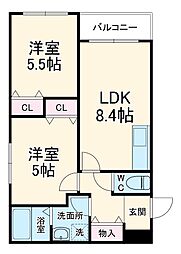 間取図画像 2LDK