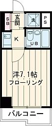 ストーク千川 1階1Kの間取り