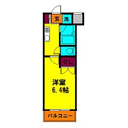 都営三田線 蓮根駅 徒歩8分の賃貸マンション 1階1Kの間取り