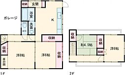 群馬県太田市新島町733-6戸建 1階4DKの間取り