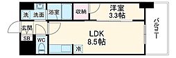S-RESIDENCE烏森aureate 3階1LDKの間取り