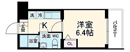 ラフィスタ元町II 1階1Kの間取り