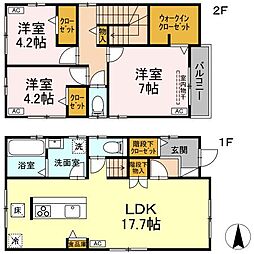 IORI　V棟 1階3LDKの間取り