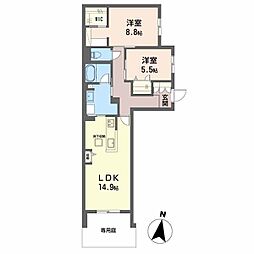 間取図画像 2LDK