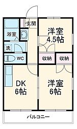 間取図画像 2DK