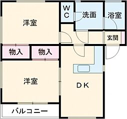 間取図画像 2DK