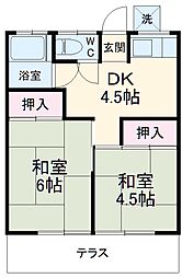 間取図画像 2K