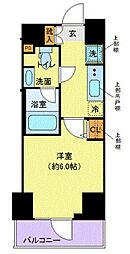 クレヴィスタ大森II 10階1Kの間取り