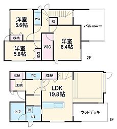 MaisonClarity野並 1階3LDKの間取り