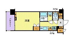 京急本線 立会川駅 徒歩8分の賃貸マンション 5階1Kの間取り