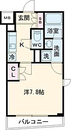 ＣＯＵＲＴＹＡＲＤ洗足 1階1Kの間取り