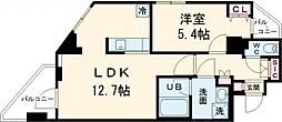 S-RESIDENCE北綾瀬awesome 4階1LDKの間取り