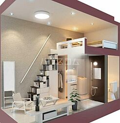 ハーモニーテラス南阿佐ヶ谷 107 1階ワンルームのリビング/ダイニング