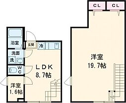 Ｃｉｏｎ　Ｏｈａｎａｊａｙａ 5階1LDKの間取り