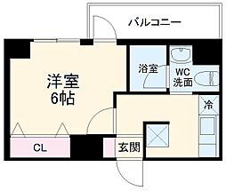 Ｓ−ＲＥＳＩＤＥＮＣＥ行徳 3階1Kの間取り