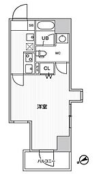 グラシアプレイス川崎駅前 1004 10階1Kの間取り