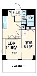 八潮ＰＡＲＫ　ＳＱＵＡＲＥ 5階1LDKの間取り