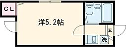 Ｈ＆Ａコーポ平井 1階ワンルームの間取り