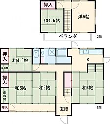 境保泉戸建 1階6Kの間取り