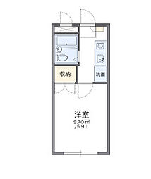 都営大江戸線 牛込柳町駅 徒歩4分の賃貸マンション 1階1Kの間取り