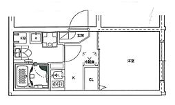 CREAL東十条 1階1Kの間取り