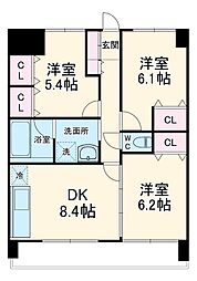 間取図画像 3DK