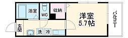 MELDIA東岩槻駅前 101 1階1Kの間取り