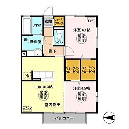 間取図画像 2LDK