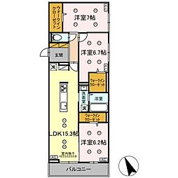 プレアデス 3階3LDKの間取り