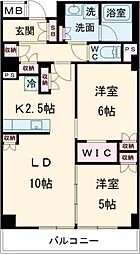 ソライエアイル練馬北町 2階2LDKの間取り