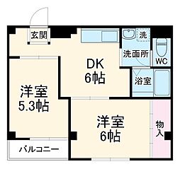 間取図画像 2DK