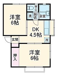 間取図画像 2DK