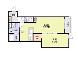 中野区野方4丁目計画 3階1LDKの間取り