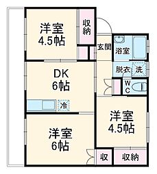 間取図画像 3DK