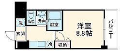 ＣＩＴＹ　ＳＰＩＲＥ烏丸御池 5階1Kの間取り